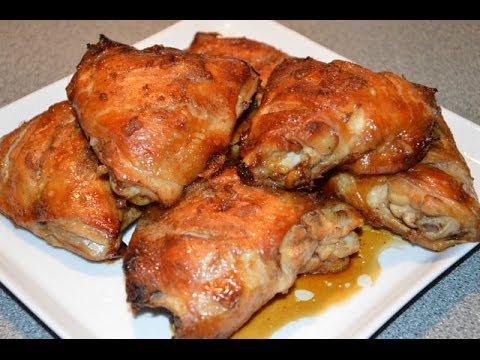 Куриные бедрышки в абрикосовой дижонской глазури (рецепт)