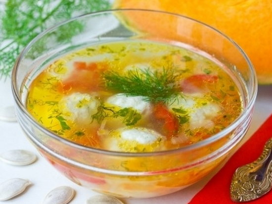 Мясной суп с тыквой (рецепт)