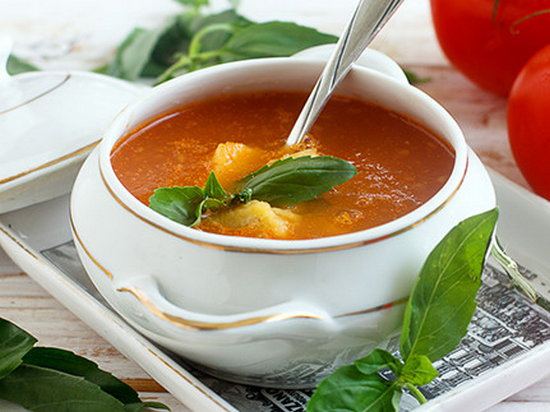 Томатный суп с клецками (рецепт)
