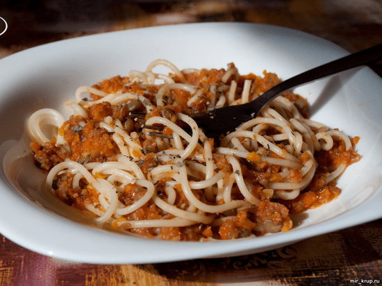 Спагетти с чечевичным болоньезе (рецепт)