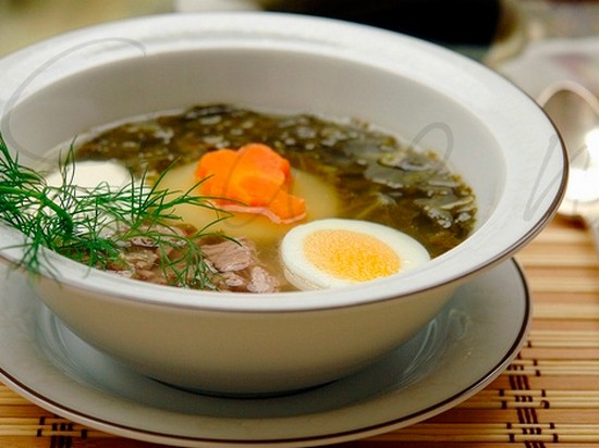 Рецепт супа из щавеля, вкусного и полезного