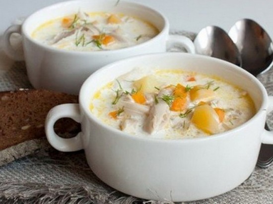 Сырный суп — сытный суп
