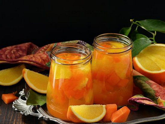 Компот из тыквы и апельсина (рецепт)