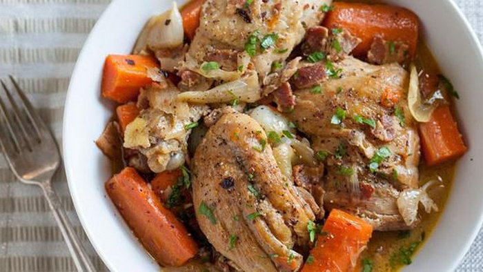 Тушеная курица с морковкой рецепт приготовления