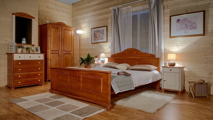 Кровати из массива сосны – качество и элегантный вид конструкции