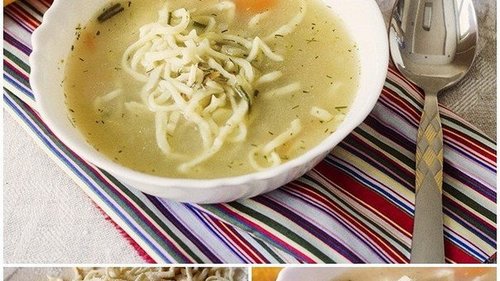 Рецепт супа с домашней лапшой
