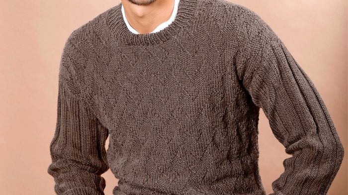 Где можно приобрести мужской пуловер и что это такое?