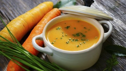 Рецепт морковного супа с чесночной заправкой
