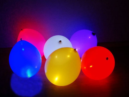 Светящиеся воздушные шары с подсветкой со светодиодами. Как сделать своими руками?