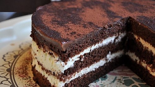 Рецепт шоколадного торта со сливочным кремом