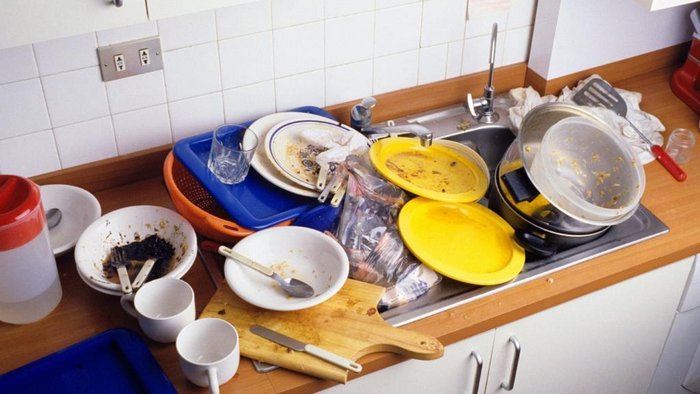 Почему нельзя оставлять на ночь грязную посуду на кухне