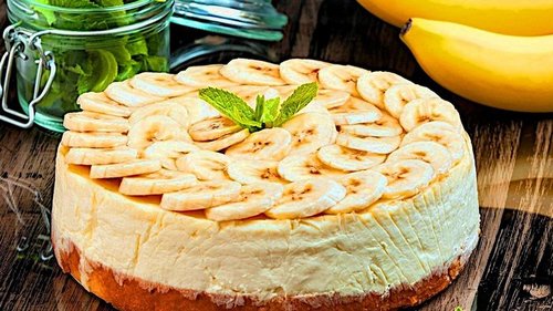 Рецепт бананового пирога на сковороде