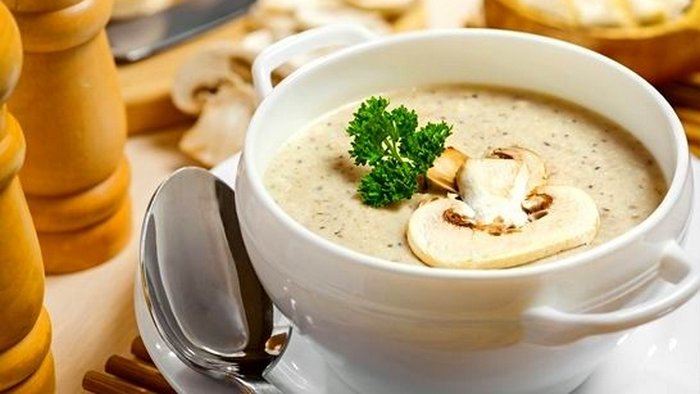 Рецепт супа — капуччино из шампиньонов