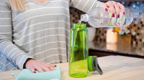 Как отмыть стеклянную бутылку от растительного масла