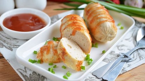 Рецепт куриных колбасок с сыром