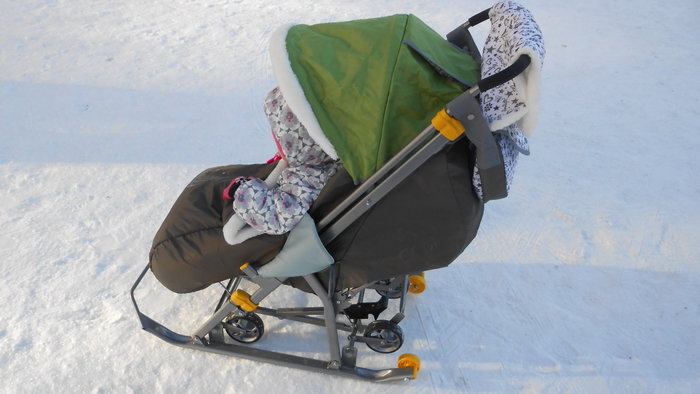 Санки-коляски — удобные и полезные средства передвижения зимой