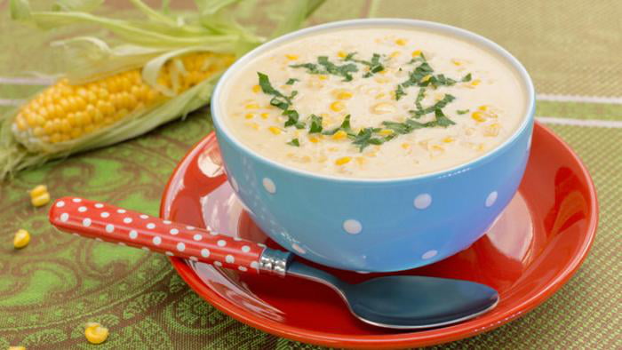 Как сварить сливочный суп с кукурузой в мультиварке