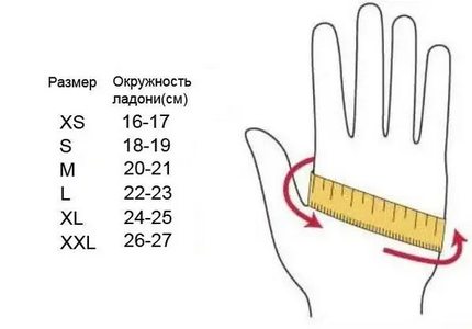 размер тактических перчаток