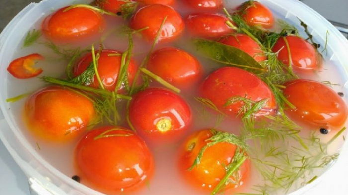 Рецепт вкусных квашеных помидоров, еще и рассола от похмелья в придачу
