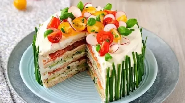 Сэндвич-торт: рецепт вкусной и оригинальной закуски