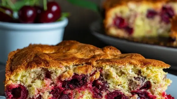 Шарлотка с вишней: рецепт вкусной выпечки