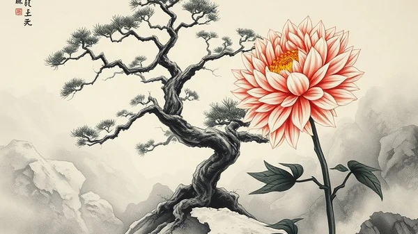 китайское изображение хризантемы