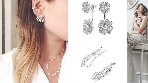 Серебряные серьги — чистота линий и свет, который идёт изнутри