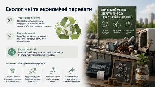 екологічні та економічні переваги переробки металів
