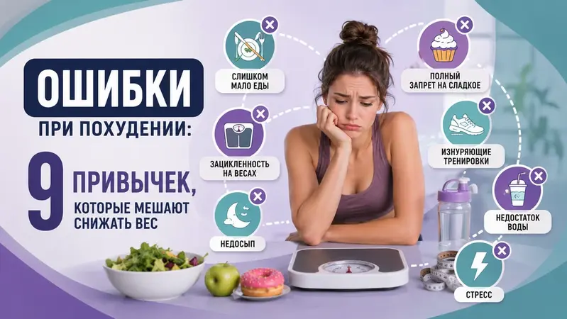 Ошибки при похудении: 9 привычек, которые мешают снижать вес
