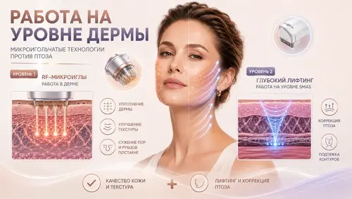Работа на уровне дермы: микроигольчатые технологии против птоза