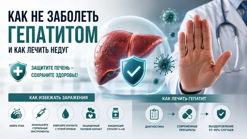 Как не заболеть гепатитом и как лечить недуг