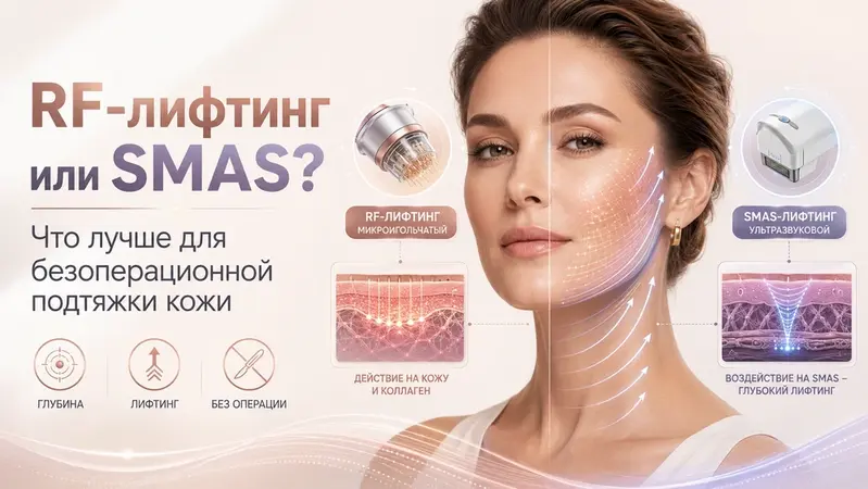 Что лучше выбрать для безоперационной подтяжки кожи — микроигольчатый RF-лифтинг или SMAS