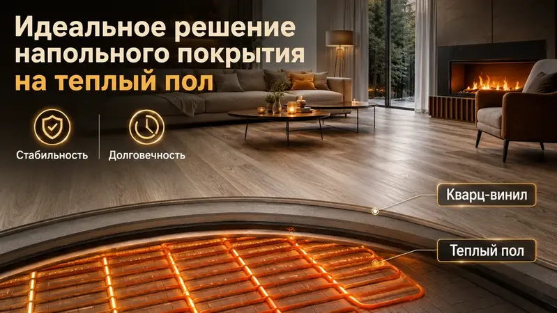 ﻿Идеальное решение напольного покрытия на теплый пол