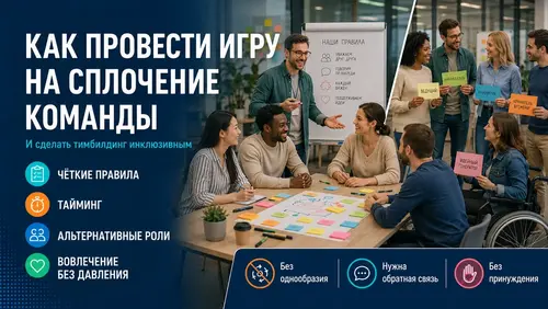 Как провести игру на сплочение команды и тимбилдинг инклюзивный