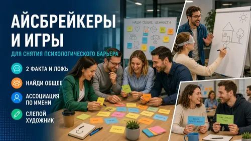 айсбрейкеры и игры для снятия психологического барьера