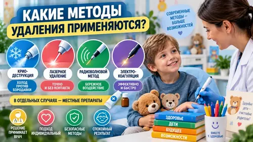 Какие методы удаления бородавок применяются