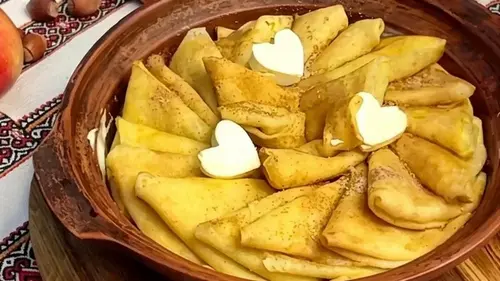 Запеченные блины с яблоками: рецепт вкусного десерта