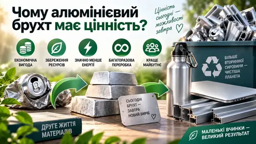 Чому алюмінієвий брухт має цінність?