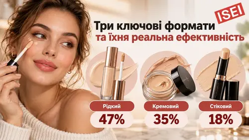 Три ключові формати консилера та їхня реальна ефективність