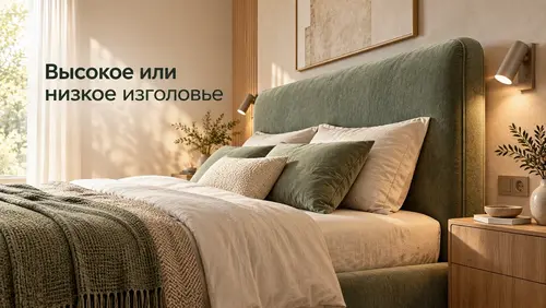 Высокое или низкое изголовье для мягкой кровати