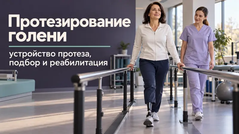 Протезирование голени: устройство протеза, подбор и реабилитация