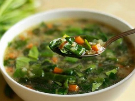 Вегетарианский щавелевый суп