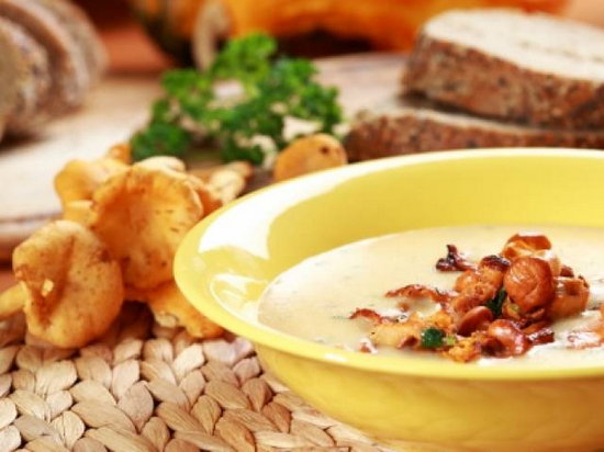 Крем-суп из лисичек (рецепт)